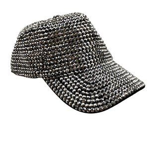 Baseball Cap Bling Rhinestone Studded Hat Adjustable Strapback Fashion